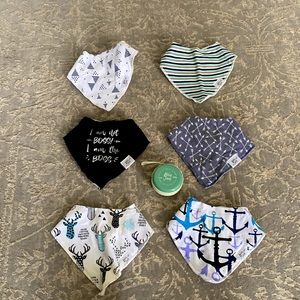 Bossy Sassy set of 6 bandana bibs